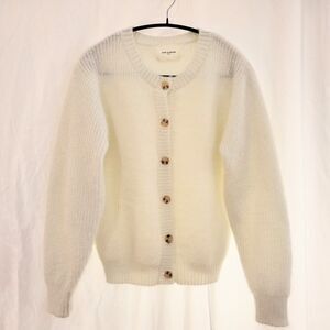 Sofie Schnoor Girls Sparkle Cardigan Sweater Off White